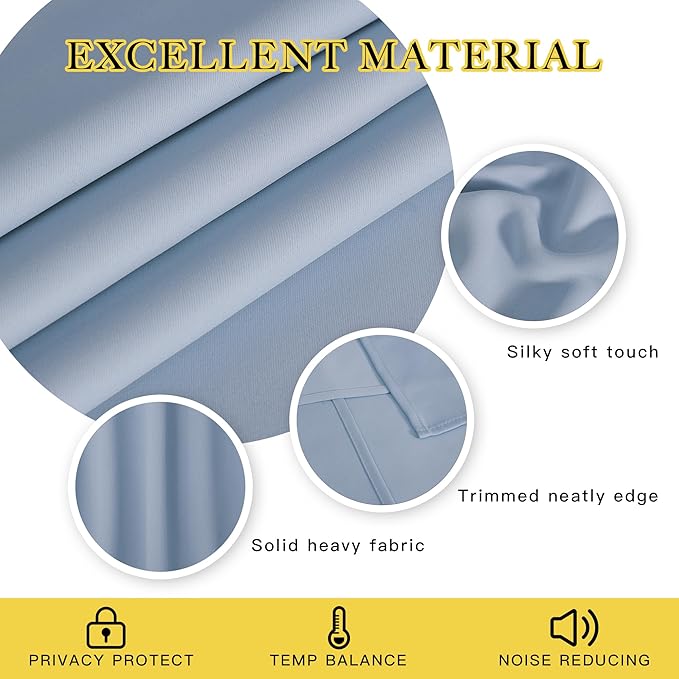 NICETOWN Privacy Room Divider Curtain Thermal Blackout Curtain - Image 2