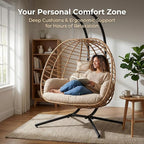 SWITTE Double Hanging Egg Chair - Image 5