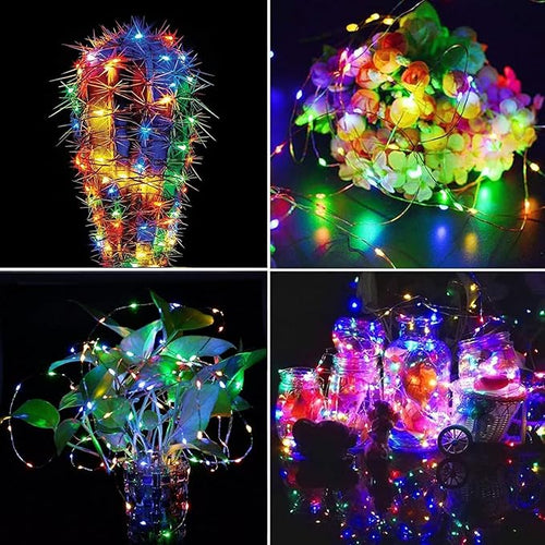 4Pack 80Ft 240LED Fairy Lights Battery Operated - Image 2
