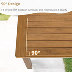 LUE BONA Outdoor Coffee Table, HDPS Patio Coffee Tables - Image 6