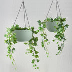 WOUSIWER 13 inch 2 Pack Large Hanging Planters - Image 6