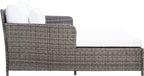 Safavieh Outdoor Collection Cadeo Grey Brown/White Cushion Daybed PAT7500C - Image 9