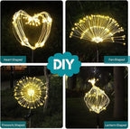 JJGoo Solar Firework Lights, 2 Pack 135 LEDs 2 Lighting Modes Solar Garden - Image 7