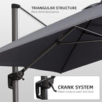 PURPLE LEAF 10' X 13' Patio Umbrella - Image 7