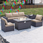 Kullavik 7 Pieces Outdoor Patio Furniture Set - Image 8