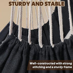 Chihee Hammock Chair 4.9ft x 3.9ft Max 500 Lbs Widen Hanging Swing 2 Cushions - Image 5