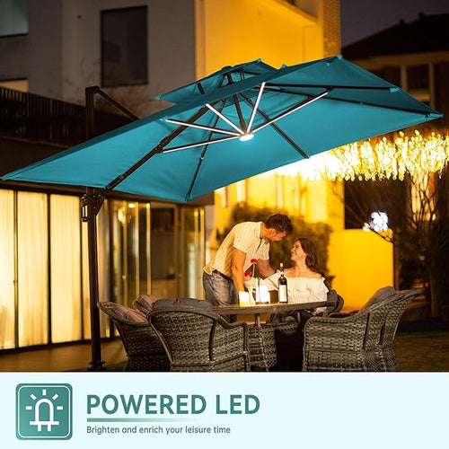 10 X 13 FT Cantilever Outdoor Patio Umbrella - Image 2