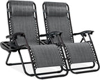 Best Choice Products Set of 2 Adjustable Steel Mesh Zero Gravity Lounge Chair by BestChoiceProducts