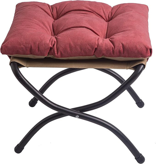 15" Foldable Foot Stool Ottoman by WELL-STRONG