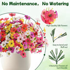 MACTING 12 Bundles Artificial Spring Flowers - Image 4
