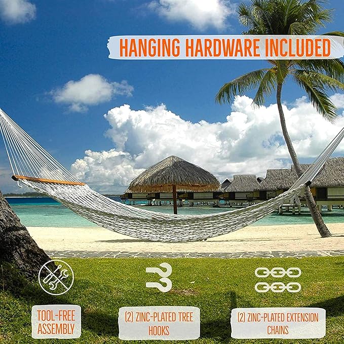 Castaway Living 13 ft. Double Traditional Hand Woven Navy Polyester Rope - Image 4