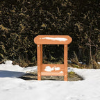 Adirondack Square Outdoor Side Table, 2-Tier Storage Patio Side Table, HDPE End - Image 2