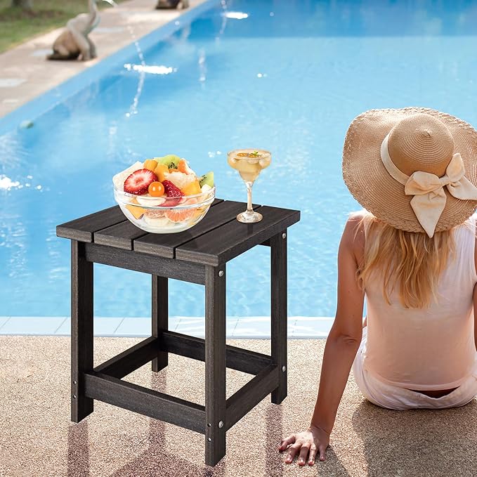 LZRS Adirondack Square Outdoor Side Table - Image 2