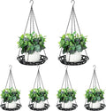 Enhon 6 Pack Metal Hanging Planter, 12 Inch Indoor Outdoor Plant Hanger by Clickhere
