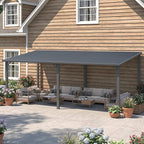 AECOJOY 10' x 20' Outdoor Hardtop Metal Gazebo - Image 3