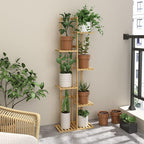 Laiensia Bamboo Plant Stand Rack 6 Tier, Indoor&Outdoor Planter Display Shelves - Image 4