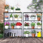 Ohuhu Plant Greenhouse Shelves 4 Tier 2 Pack Extra-Wide Stable Green House - Image 2
