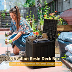 DRATO 31 Gallon Deck Box, Outdoor Storage Box - Image 4