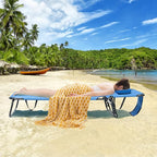 GYMAX Tanning Chair, 350lbs Beach Lounge Chair - Image 7