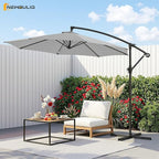NEWBULIG 10FT Patio Umbrella, Offset Cantilever Outdoor Patio Table Umbrella - Image 2