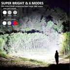 MIXILIN Rechargeable Spotlight, 000 Lumens Handheld Hunting Flashlight Led Spot - Image 2