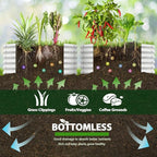 A ANLEOLIFE 2-Pack 4ft x 18” Tall Galvanized Raised Garden Beds Outdoor - Image 8