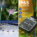 Solar Garden Lights, Swaying Butterfly Lights Outdoor Decorative, Pathway - Image 3