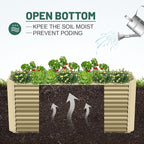 Land Guard 8x4x3ft Rectangular Galvanized Raised Garden Beds, Large-Capacity - Image 6