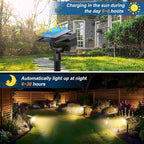 Solar Spot Lights Outdoor Waterproof IP65, 6 Pack Landscape Spotlights - Image 2