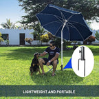 AMMSUN Patio Umbrella Steel Anchor Beach Umbrella Heavy Duty Metal Ground Grass - Image 5