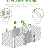 Best Choice Products 4x2x2ft Outdoor Metal Raised Garden Bed, Deep Root Box - Image 6