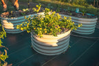 Vego garden 17" Tall 42" Round Raised Garden Bed Metal Raised Bed Planter Box - Image 2