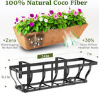 Railing Planter Boxes, Heavy Duty Window Box Planters, Adjustable Balcony - Image 2
