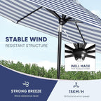 Tempera Patio Market Outdoor Table Umbrella - Image 6