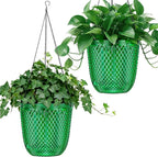 QCQHDU Self Watering Hanging Pots, 2 Pack 7.2 Inch Hanging Planters by QCQHDU
