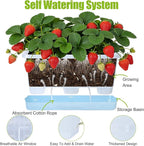 Window Box Planter 6 Packs, 13.8 Inches Rectangle Flower Pots - Image 5