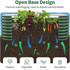Kesfitt Raised Garden Bed Outdoor, Galvanized Steel Metal Raised Bed Planter - Image 4