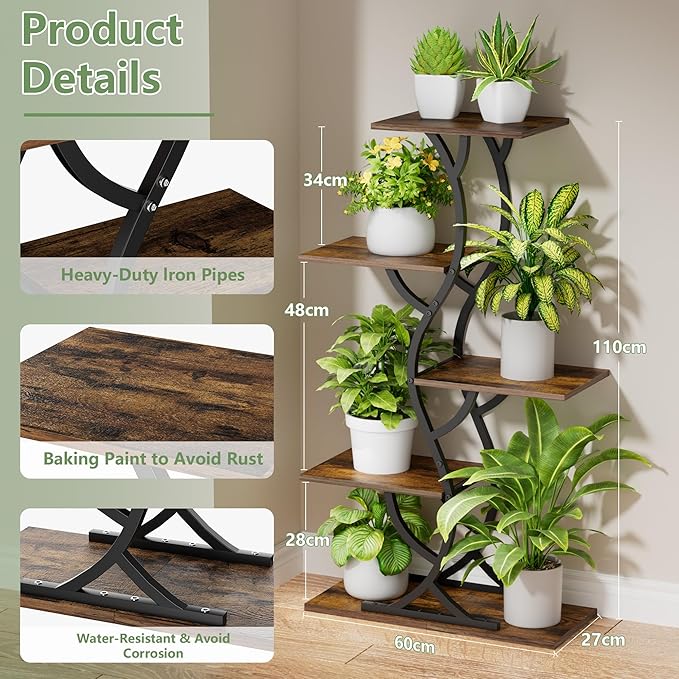 Plant Stand Indoor with Grow Lights - Image 5
