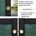 UPGRADE Privacy Fence Screen 5'x7' Dark Green Outdoor 90% Visibility Blockage - Image 3