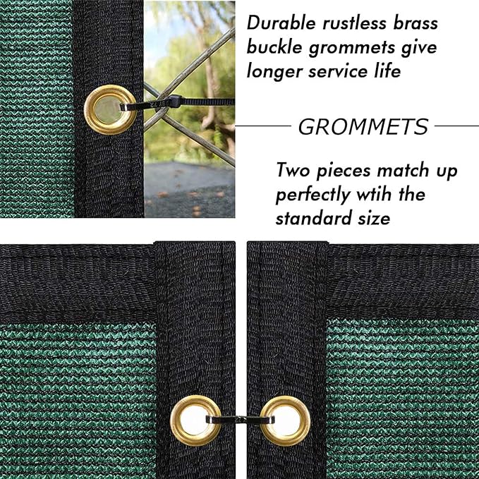 UPGRADE Privacy Fence Screen 3'x100' Dark Green Outdoor 90% Visibility Blockage - Image 3