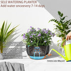 2 Pack 12 Inch Self Watering Hanging Planters - Image 6