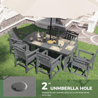 HDPE Outdoor Patio Dining Set - Image 5