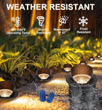 CLOUDY BAY 9W Well Lights Landscape LED In Ground Outdoor, Shielded Top - Image 7