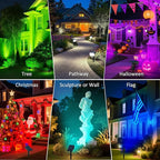 Halloween Solar Color Changing Lights Outdoor 7 Lighting Modes Waterproof IP65 - Image 6