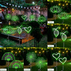 Solar Garden Lights Outdoor Waterproof, 2 Pack 120 LED Solar Firework Lights - Image 4