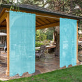 SpaceDresser Waterproof Outdoor Sheer Curtains by SpaceDresser
