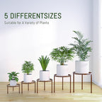 5-Pack Decent Metal Plant Stands, Heavy Duty Flower Pot Stands - Image 4
