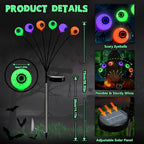 BrizLabs 6 Pack 36 LED Halloween Solar Eyeball Lights, 2 Modes Outdoor - Image 5