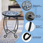 LIFFY Outdoor Side Table, Indoor Small Decorative Plant Stand & End Table - Image 4