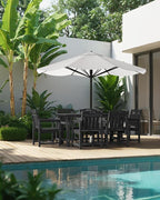 Outdoor Rectangle Dining Table, Heavy-Duty HDPE Table - Image 6